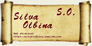 Silva Olbina vizit kartica